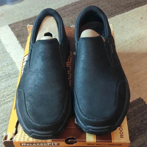 Skechers Men's Respected-Calum Goodyear Rubber Low Profile Leather  Size 13 - Picture 2 of 6